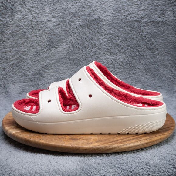 CROCS CLASSIC COZZZY SWEATER SANDAL Holiday Fall Slide Men's Size 13 EUC - Picture 3 of 6